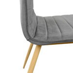 Ariel Grey Chair (Hlr21) Velvet/Transprint Legs - Image 6