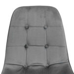 Chair M-01-3 (Hlr-21) Velvet Dark Grey + Black Legs - Image 8