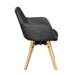 Y-884 Black PU Chair - Image 3