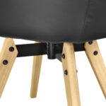 Y-884 Black PU Chair - Image 6