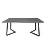 FRIDA Table Black Marble + Black Legs 180×90 - Image 5