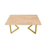 FRIDA Table Sonoma+Golden Legs 150×80 - Image 7