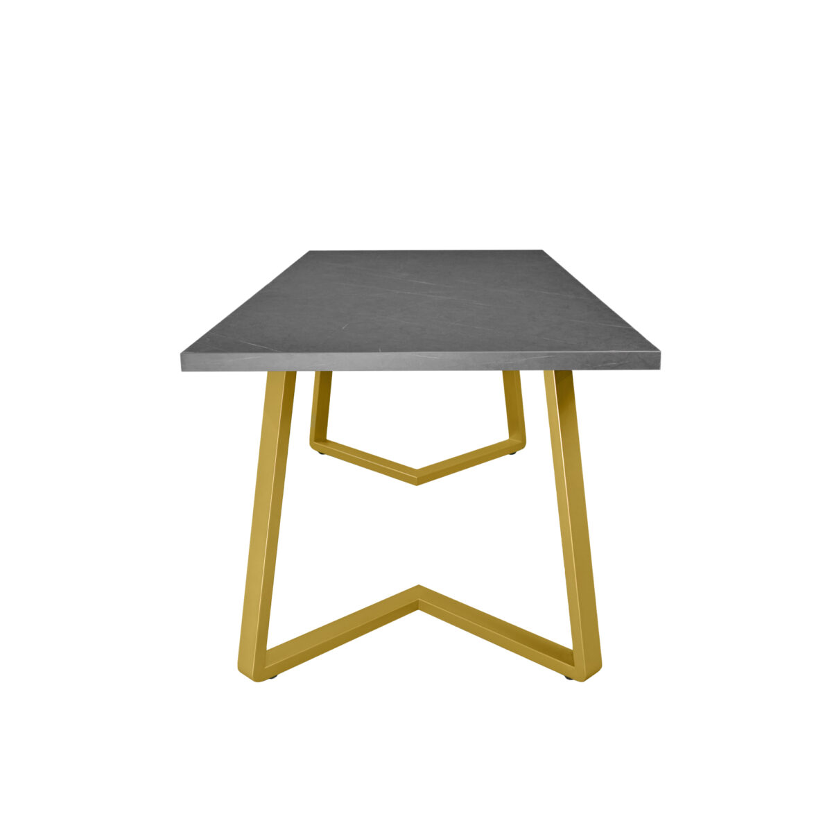 FRIDA Table Black Marble + Golden Legs 180×90 - Image 7