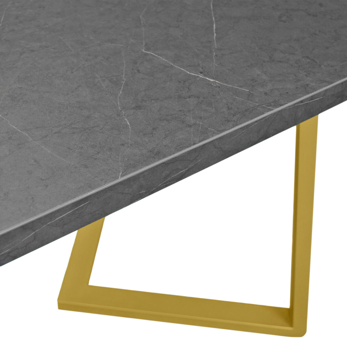 FRIDA Table Black Marble + Golden Legs 180×90 - Image 10