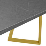 FRIDA Table Black Marble + Golden Legs 180×90 - Image 10