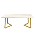 FRIDA Table Silk + Golden Legs 180×90 - Image 5