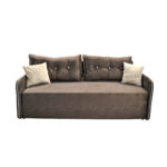 Smart Brown Extendable Sofa Discover the Smart Brown extendable sofa, ideal for the comfort of 2-3 people. With a wooden frame and polyurethane foam, it offers a soft seating experience and a storage compartment. Easy transformation with the Eurocart mechanism. Perfect for any room!