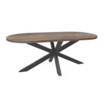 Vesta Table (oval top) 150×80 Discover the Vesta table with an oval top measuring 150×80 cm, perfect for your kitchen! Elegant design and functionality, ideal for adding style and comfort to your space. Choose quality in kitchen furniture!