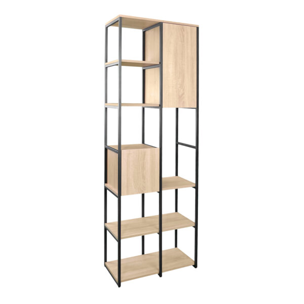 RIO 2 Plus Shelf Discover the RIO 2 Plus shelf, a modern bookcase ideal for an office or living room. With 5 open shelves and closed compartments for storage, this elegant piece of furniture ensures organization and style. Made from durable materials, the RIO 2 Plus seamlessly fits into any decor.