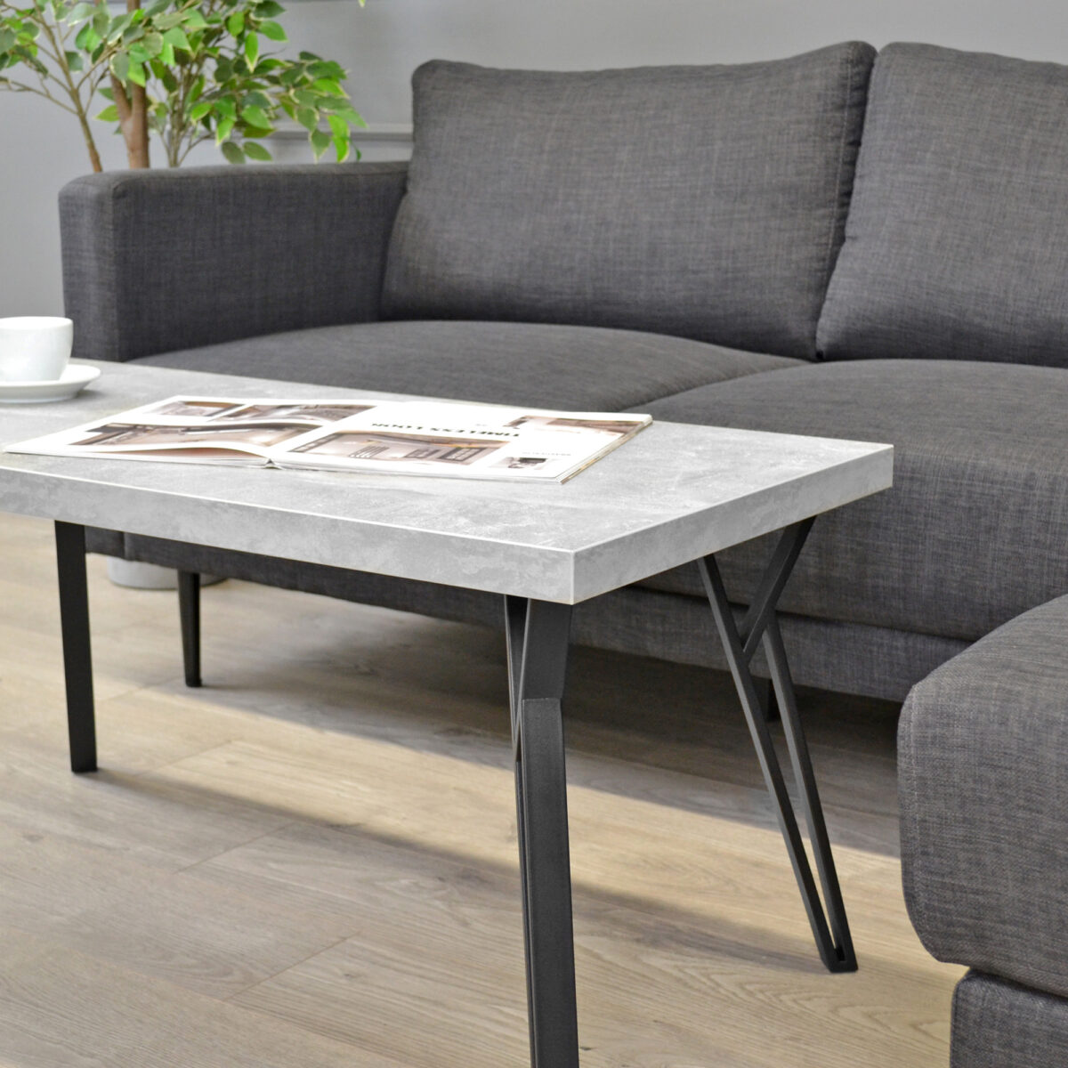 Măsuță Cafea TOKYO Beton 100x50 - imagine 4