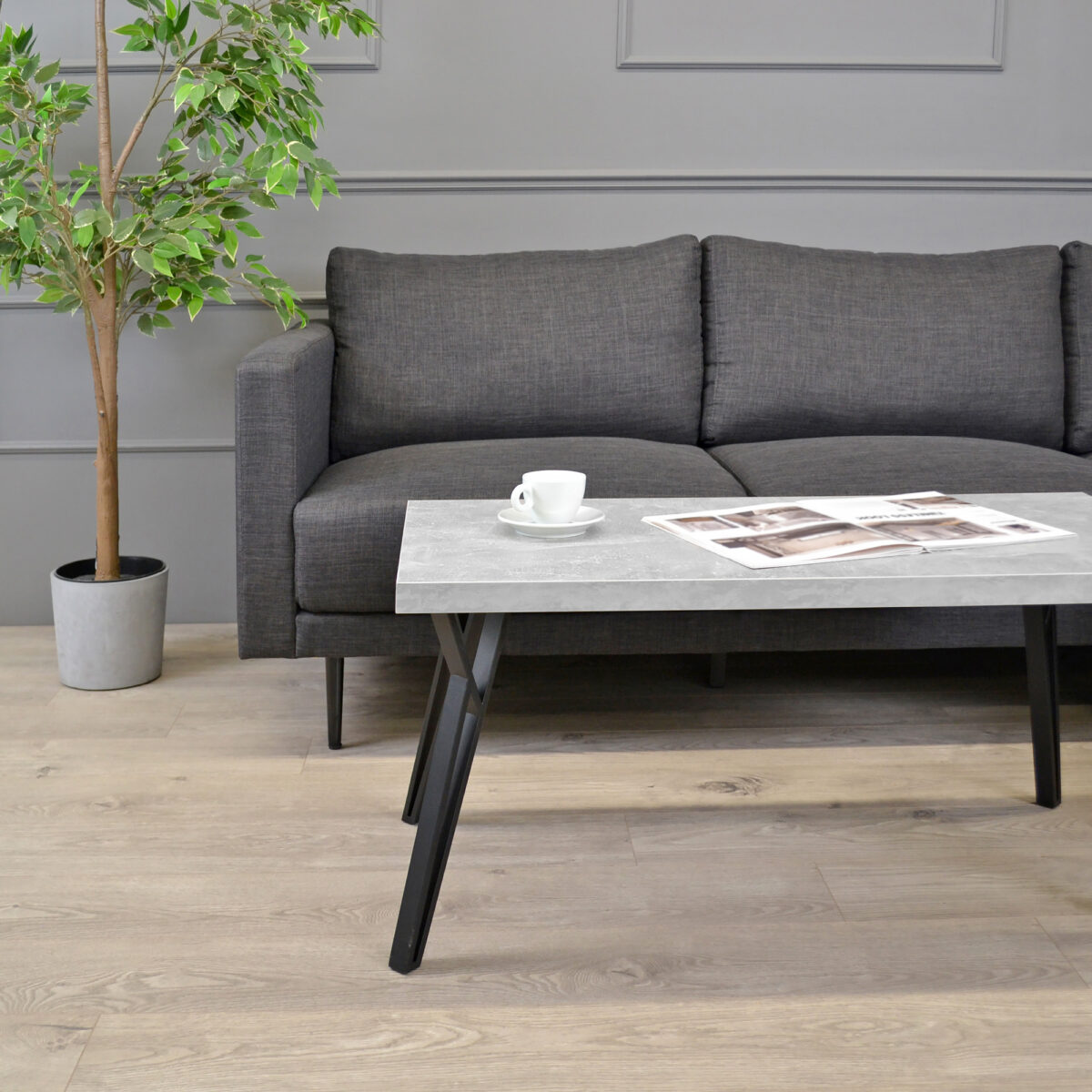 Măsuță Cafea TOKYO Beton 100x50 - imagine 5