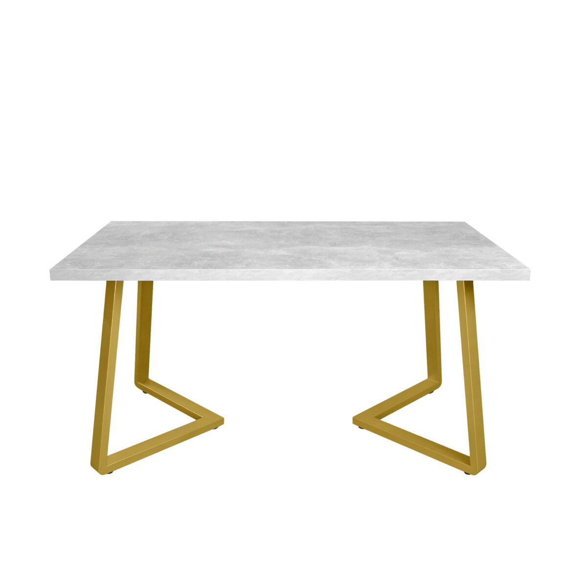 FRIDA Table Concrete+Golden Legs 150×80 - Image 5