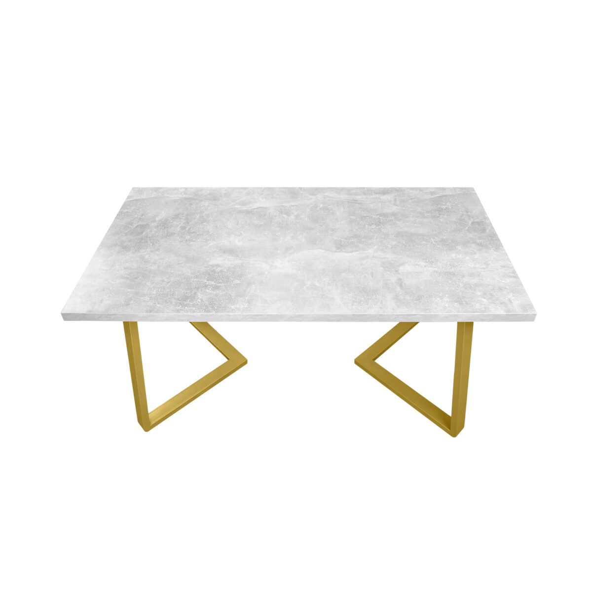 FRIDA Table Concrete+Golden Legs 150×80 - Image 6