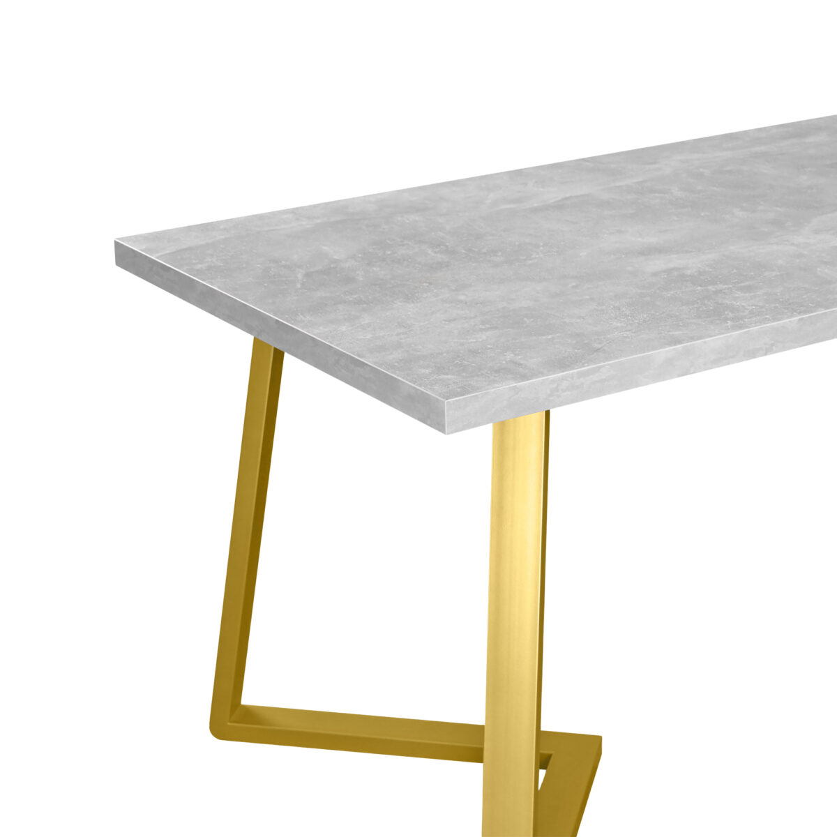 FRIDA Table Concrete+Golden Legs 150×80 - Image 8