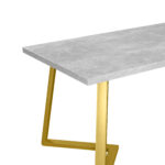 FRIDA Table Concrete+Golden Legs 150×80 - Image 8