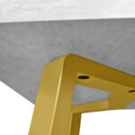 FRIDA Table Concrete+Golden Legs 150×80 - Image 11