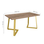FRIDA Colonial Table + Golden Legs 150×80 - Image 13