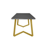 FRIDA Table Black Marble + Golden Legs 150×80 - Image 8