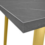 FRIDA Table Black Marble + Golden Legs 150×80 - Image 9