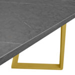 FRIDA Table Black Marble + Golden Legs 150×80 - Image 10
