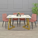 FRIDA Table Silk + Golden Legs 150×80 - Image 4