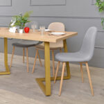 FRIDA Table Sonoma+Golden Legs 150×80 - Image 3