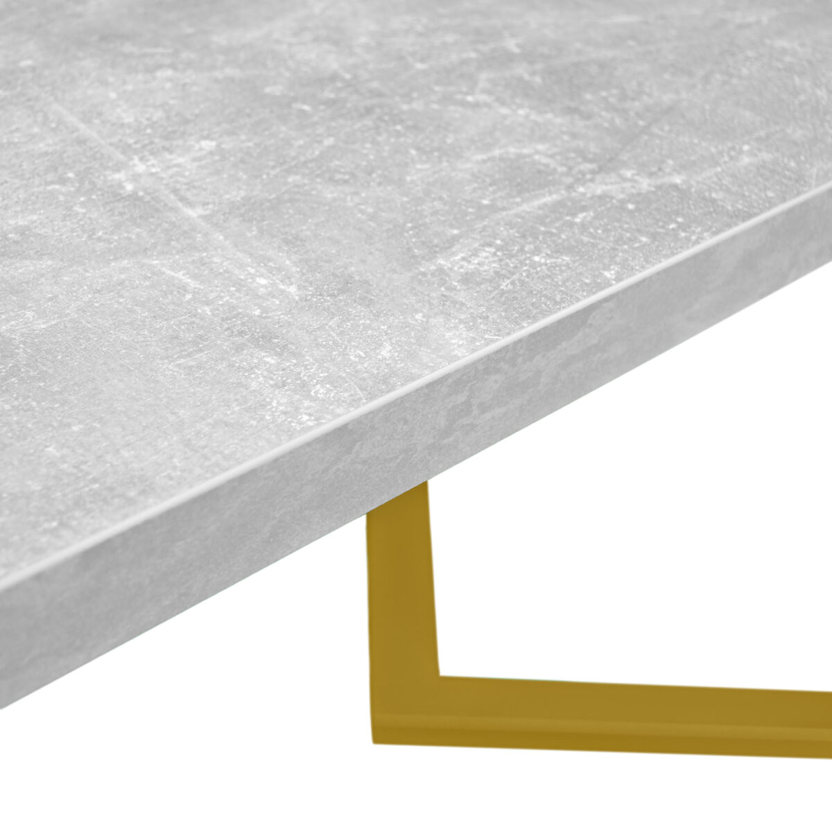 FRIDA Table Concrete + Golden Legs 180×90 - Image 9