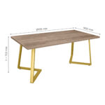 FRIDA Colonial Table + Golden Legs 180×90 - Image 12