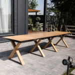 Madrid Extendable Table Natural Wood + Wood Legs - Image 11