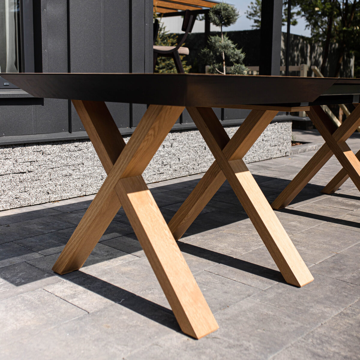 Madrid Extendable Table Natural Wood + Wood Legs - Image 13