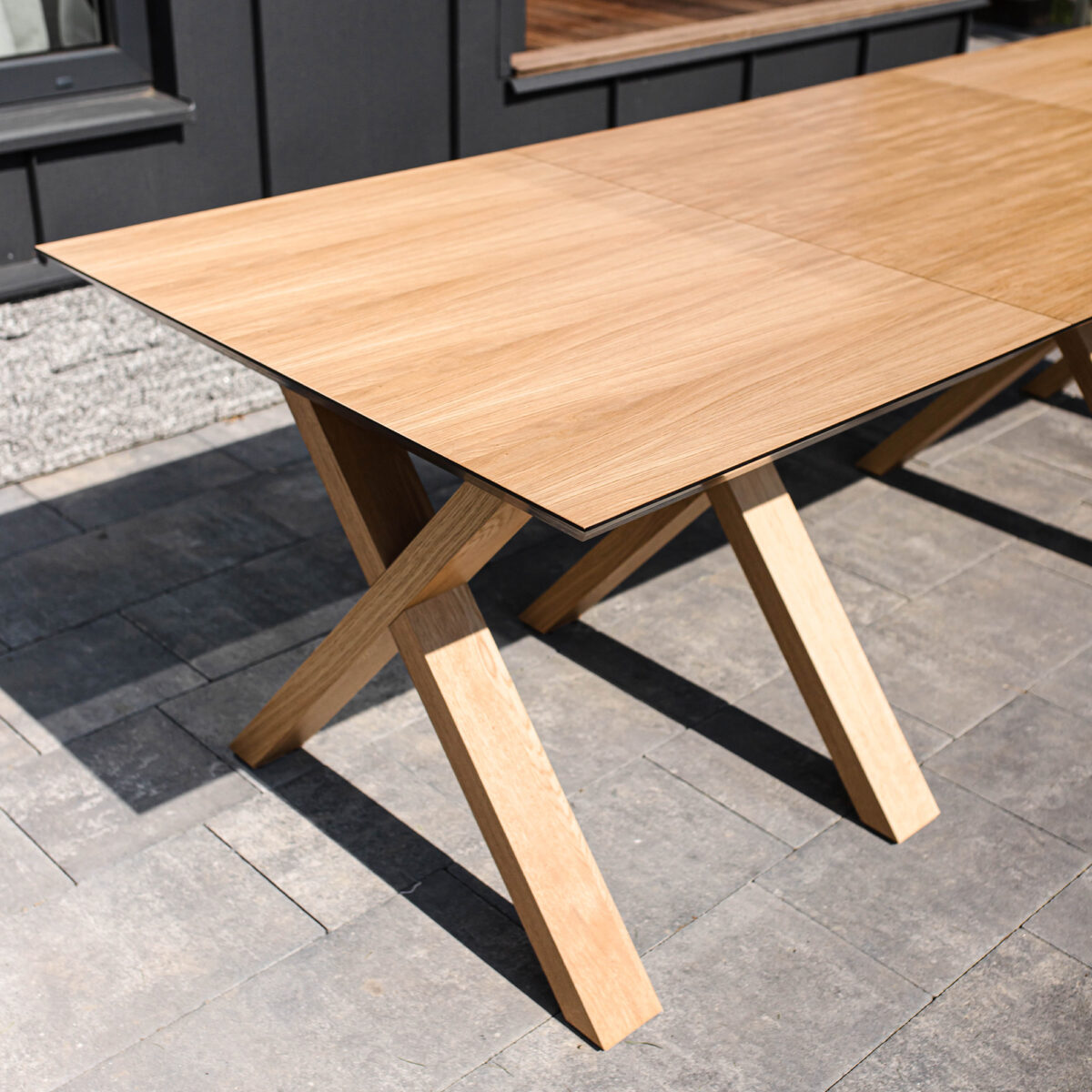 Madrid Extendable Table Natural Wood + Wood Legs - Image 14