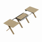 Madrid Extendable Table Natural Wood + Wood Legs - Image 3