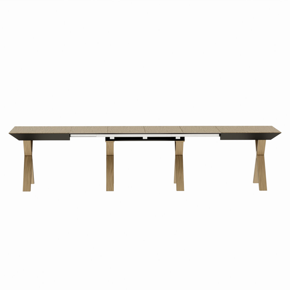 Madrid Extendable Table Natural Wood + Wood Legs - Image 6