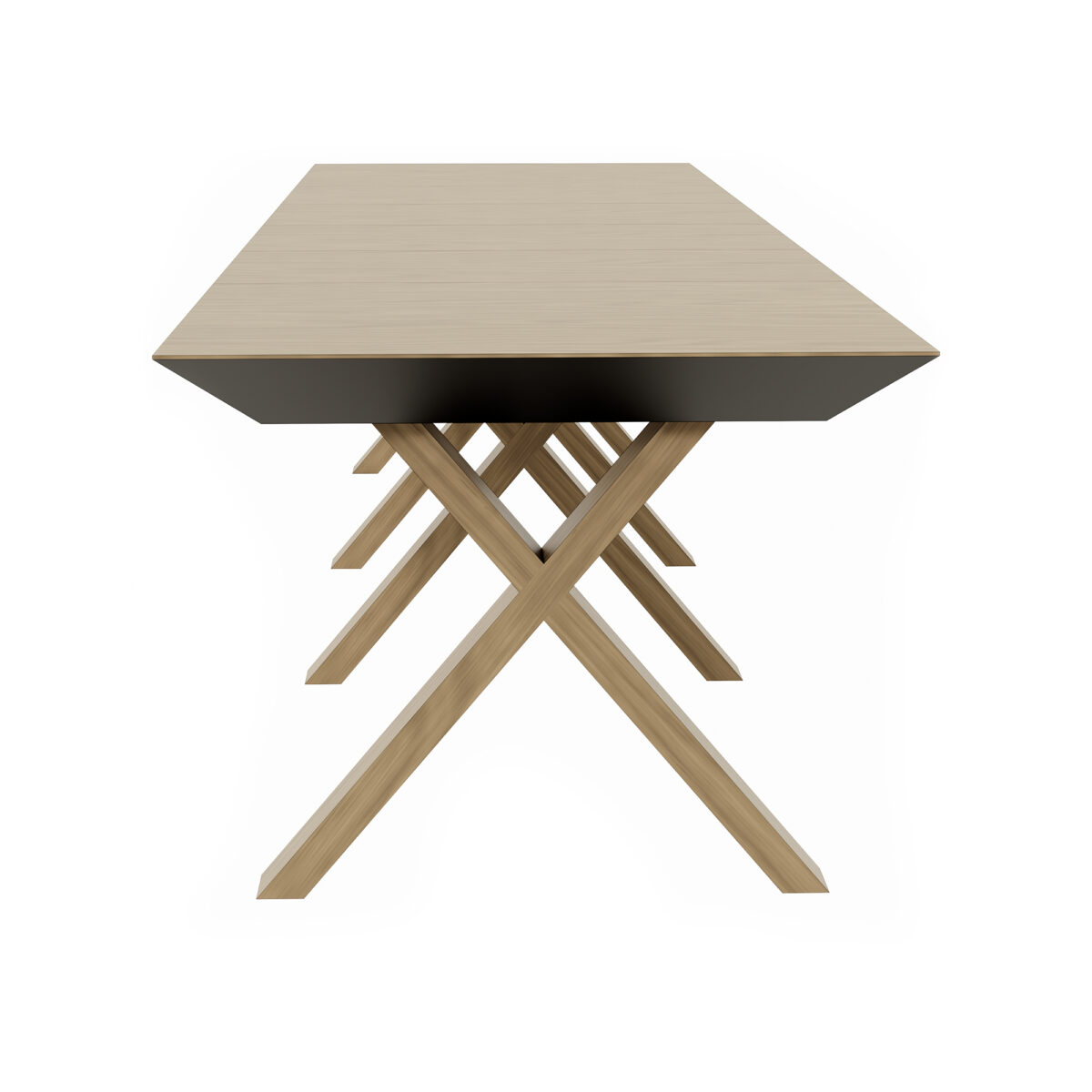 Madrid Extendable Table Natural Wood + Wood Legs - Image 10