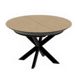 Раскладной стол NOVA Шпон~Natural Wood+Black Legs 1270+500+500*H750 Раскладной стол NOVA идеально сочетает элегантный дизайн и функциональность. Столешница из натурального дубового шпона, каркас из бука, возможность расширения до 227 см – сделайте каждую трапезу особенной! Идеален для любого интерьера.
