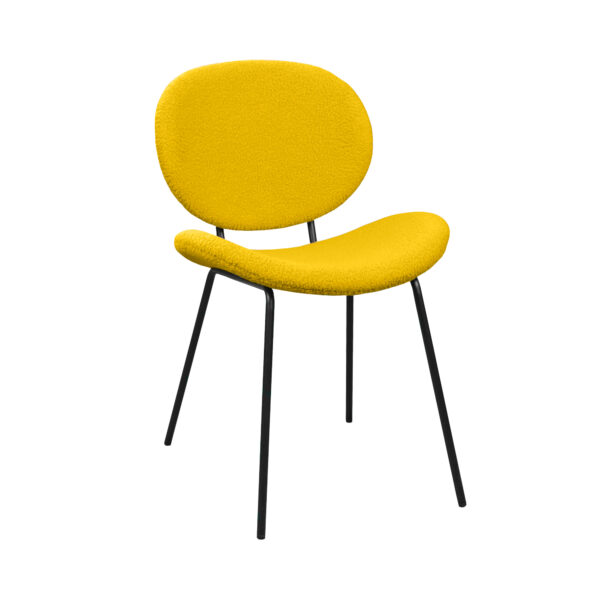Стул Nordik Yellow Кухонный стул Nordik Yellow сочетает прочный металлический каркас и мягкое сиденье из букле для максимального комфорта. Элегантный дизайн и защита от износа делают его идеальным для кухни и Хорека. Высота всего 45 см для удобства использования.