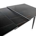 Extendable Table VANESSA Black Lawrence Gold 160/200x85 - Image 4