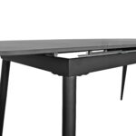 Extendable Table VANESSA Black Lawrence Gold 160/200x85 - Image 5