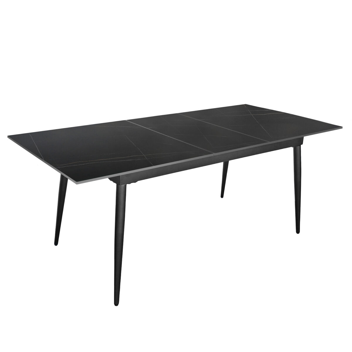 Extendable Table VANESSA Black Lawrence Gold 160/200x85 - Image 2