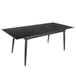 Extendable Table VANESSA Black Lawrence Gold 160/200x85 - Image 2