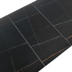 Extendable Table VANESSA Black Lawrence Gold 160/200x85 - Image 3