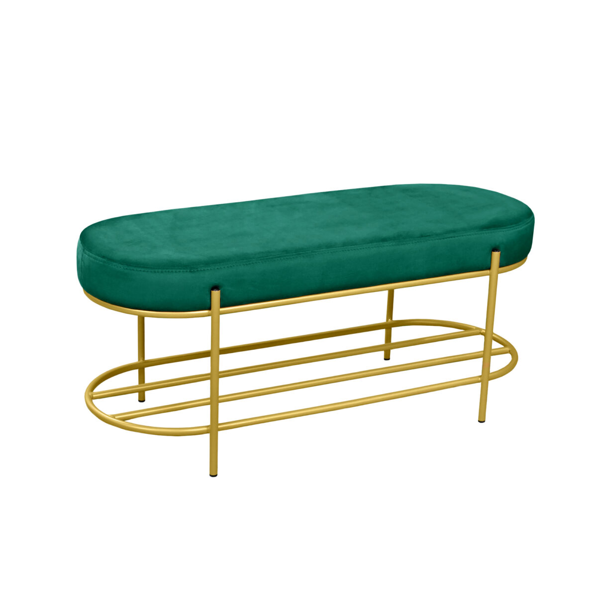 Otto Green Hallway Bench Discover the Otto Green Entrance Bench, an elegant accessory for your living room. Made from plywood and polyurethane foam, upholstered in velvet, it combines comfort with a modern design. Available to order in a diverse palette of colors.