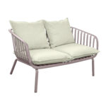 Carina Double Terrace Sofa Transform your terrace into a relaxation refuge with the Carina Double sofa. Elegant, with a weather-resistant frame and comfortable cushions, it is the ideal place for unforgettable moments with friends. Perfect for any summer!