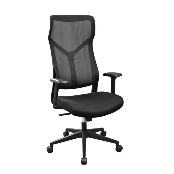 Office Armchair M38A Black Discover the M38A Black office chair, an ergonomic model ideal for the office, featuring adjustable support and optimal comfort. Built from durable materials, this chair is perfect for daily use, providing comfort and mobility. Choose the M38A for a modern and functional office!