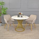 FELICIA Table Silk + Golden Leg ∅100 - Image 2