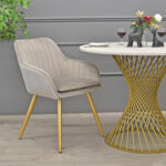 FELICIA Table Silk + Golden Leg ∅100 - Image 4