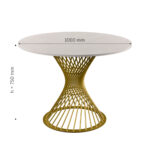 FELICIA Table Silk + Golden Leg ∅100 - Image 13
