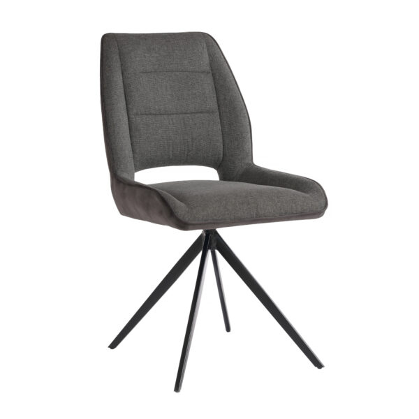 Стул SANDY Anthracite Кухонный стул Sandy Anthracite - элегантное сочетание стиля и комфорта. Изготовленный из прочной фанеры и металлических ножек, он обеспечивает долговечность и стабильность. Обивка из серого велюра добавляет роскоши. Идеальный выбор для вашего интерьера!