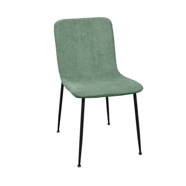 Smart Green Chair Discover the Smart Green chair, ideal for the kitchen! With a durable metal structure and elegant fabric upholstery, it offers comfort and ergonomic support. The optimal height of 45 cm makes it the perfect choice for any table. Transform your space with sophistication!