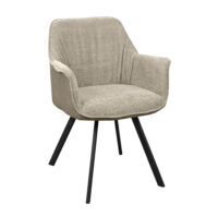 Tipsy Beige Chair Discover the Tipsy Beige chair, an elegant and comfortable addition to your kitchen. Made from plywood and metal, with upholstery in beige fabric and eco-leather, this chair brings a sophisticated and warm atmosphere, perfect for any interior style. Choose comfort and refinement!
